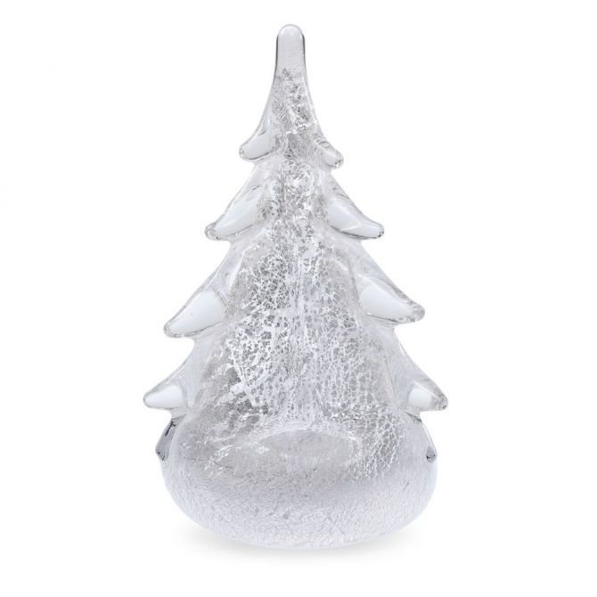 Simon Pearce Silver Leaf Evergreen, 6"