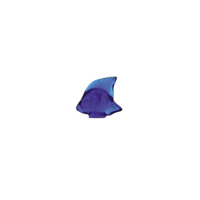 Lalique Fish Figurine, Ferrat Blue