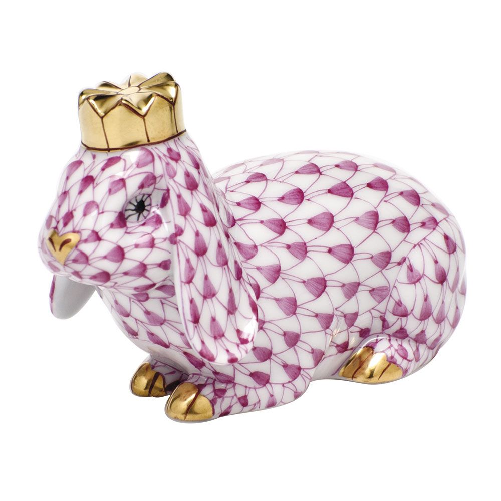 Herend Royal Bunny, Raspberry Borsheims