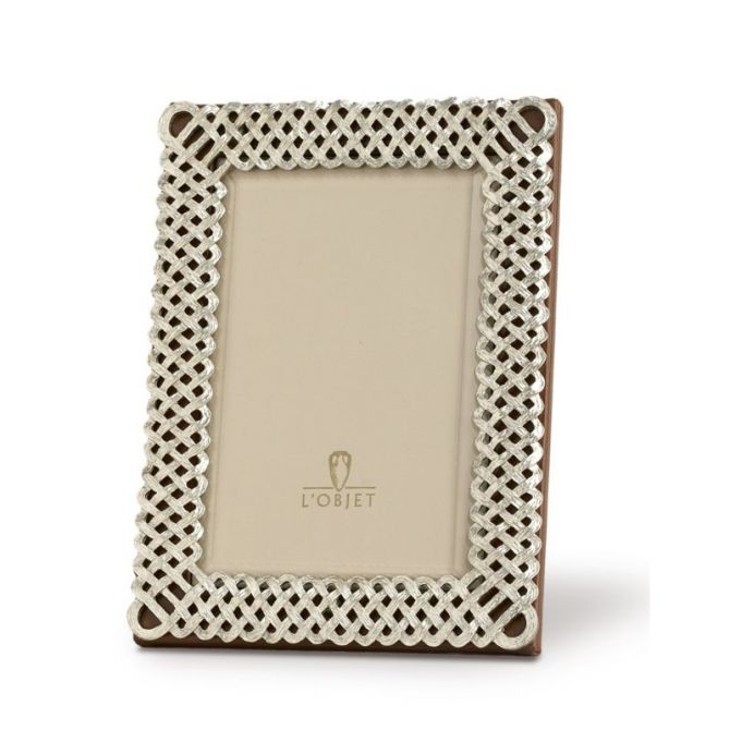L'Objet Platinum Braided Frame, 4x6