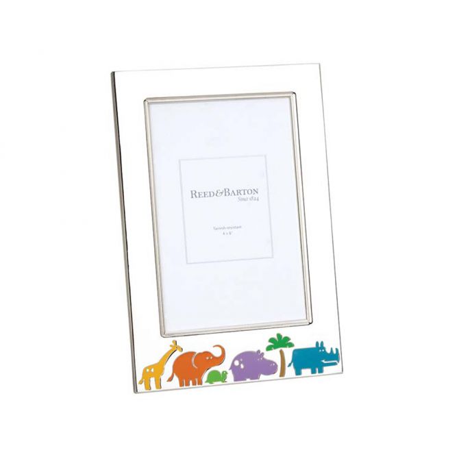 Reed & Barton Jungle Parade Vertical Silverplate Frame, 4x6
