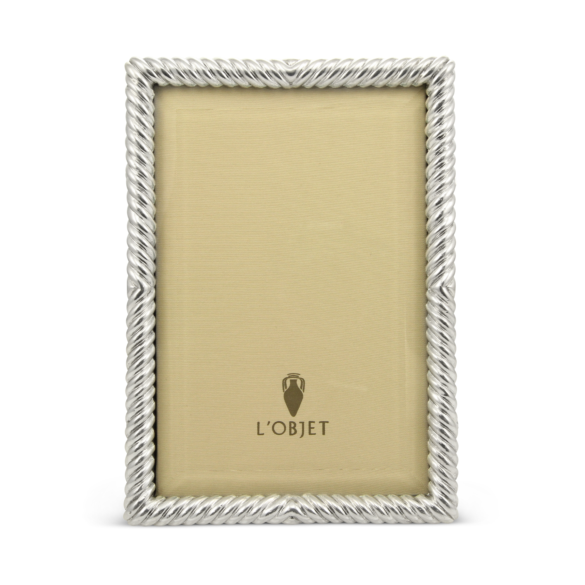 L'Objet Platinum Deco Twist Frame, 4x6