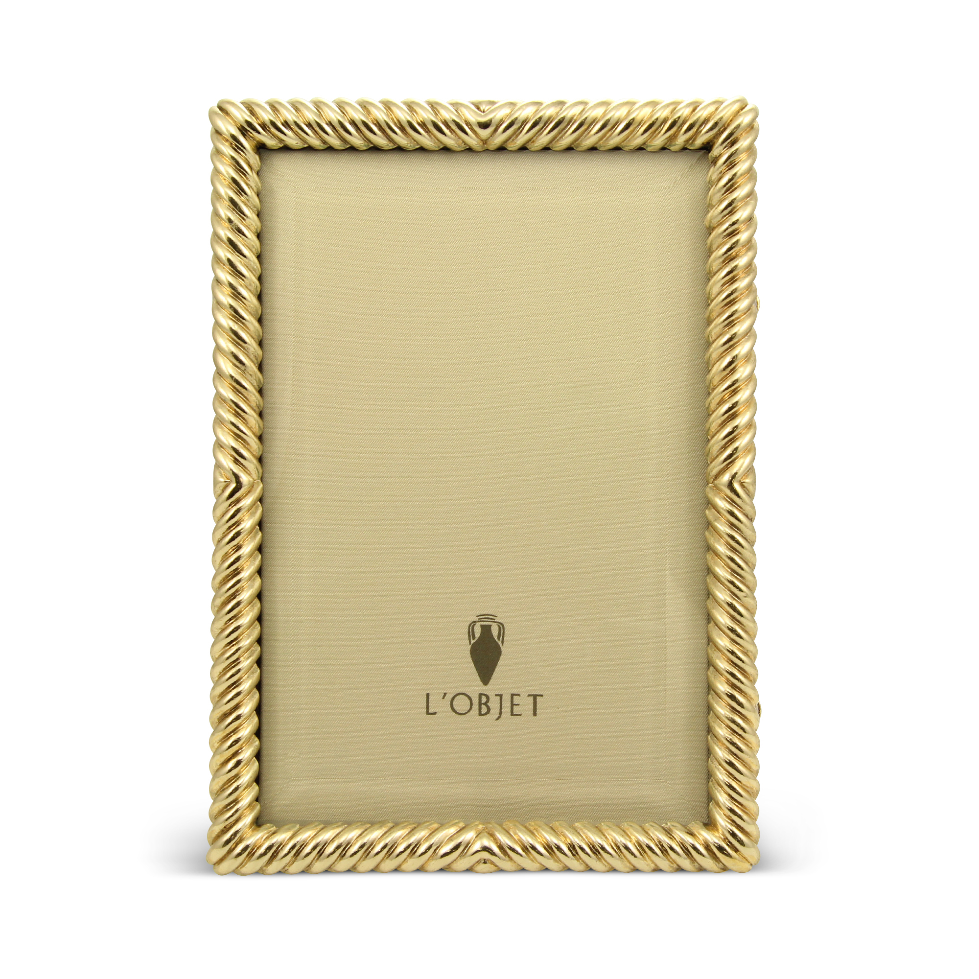 L'Objet Gold Deco Twist Frame, 4x6