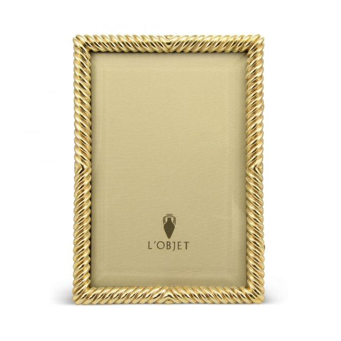 L'Objet Gold Deco Twist Frame, 4x6