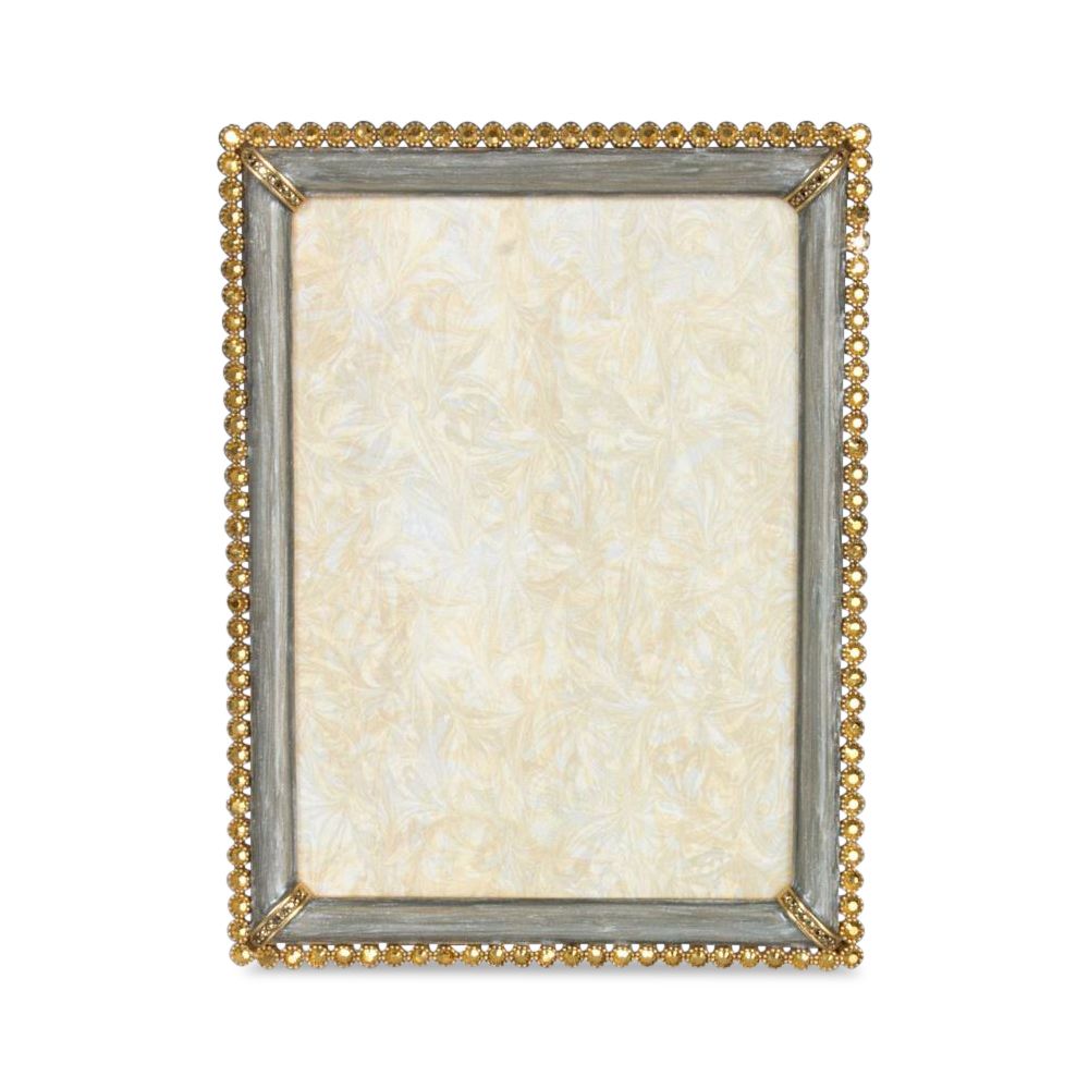 Jay Strongwater Lucas Stone Edge Picture Frame, 5x7