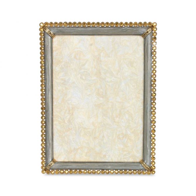 Jay Strongwater Lucas Stone Edge Picture Frame, 5x7