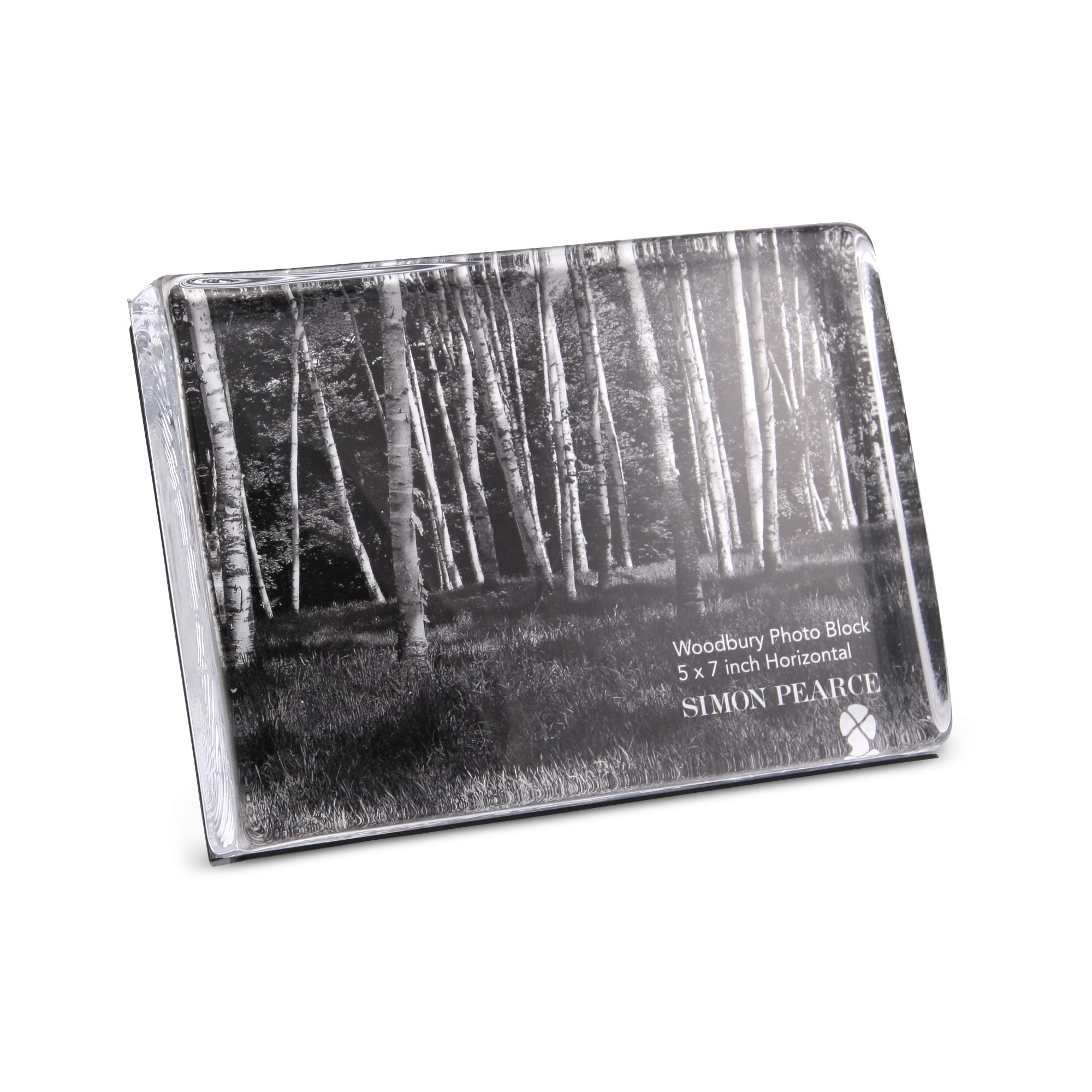 Simon Pearce Woodbury Horizontal Photo Block Frame, 5x7