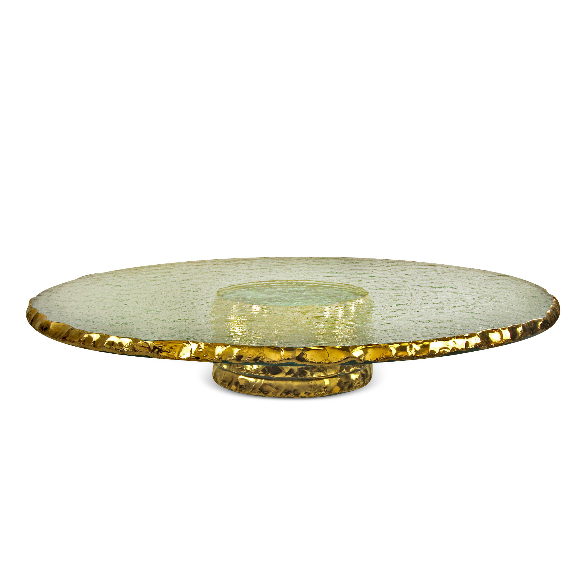 Annieglass Edgey Gold Pedestal Stand, 13
