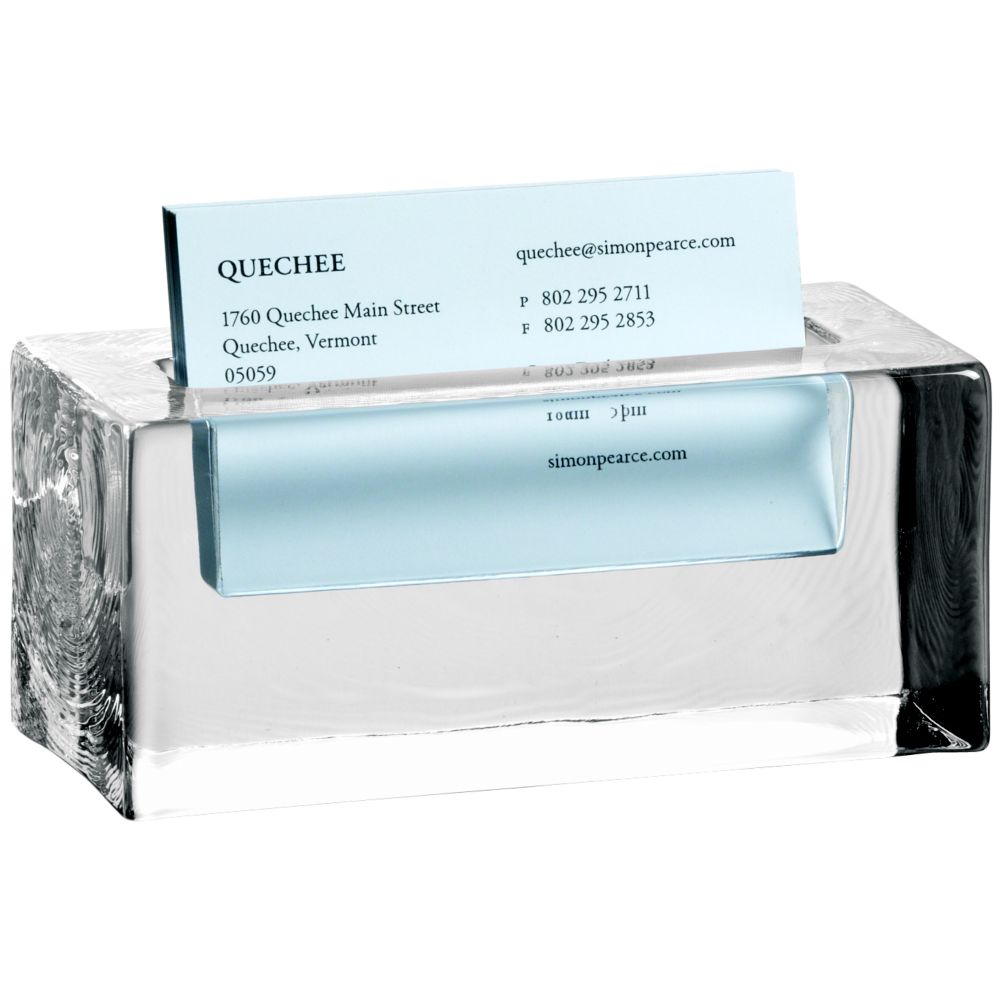 Simon Pearce Woodbury Business Card Holder