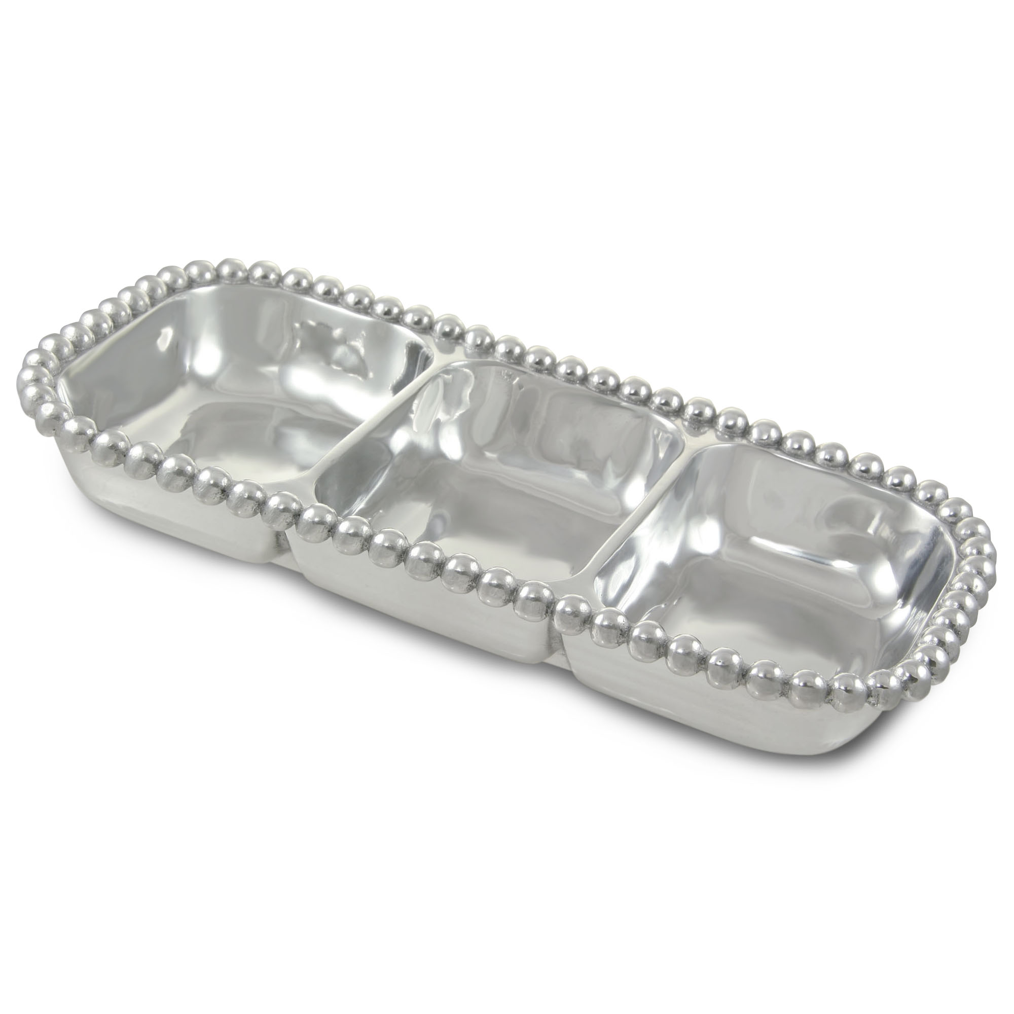 Mariposa String of Pearls Three Section Server, Small