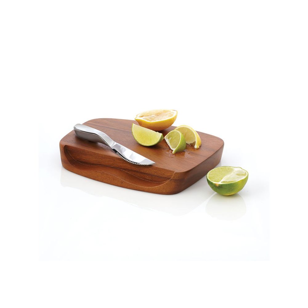 Nambe Blend Bar Board with Knife