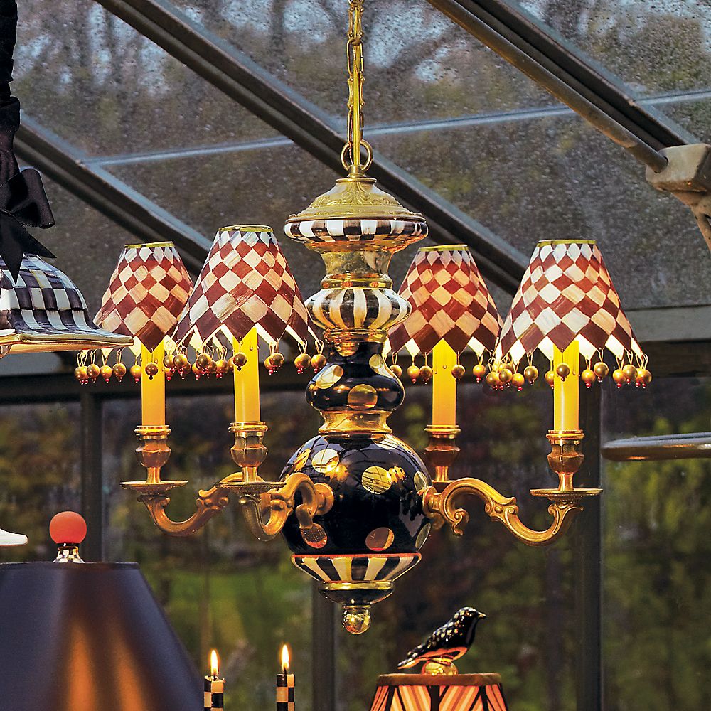 MacKenzie-Childs Black Tie Chandelier