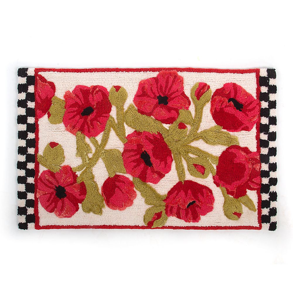 MacKenzieChilds Poppy Bath Mat 347655 Borsheims