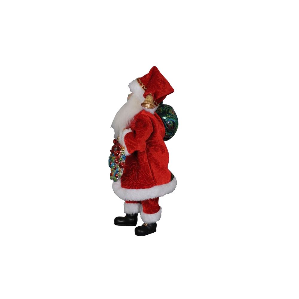 Karen Didion Beads with Wreath Santa