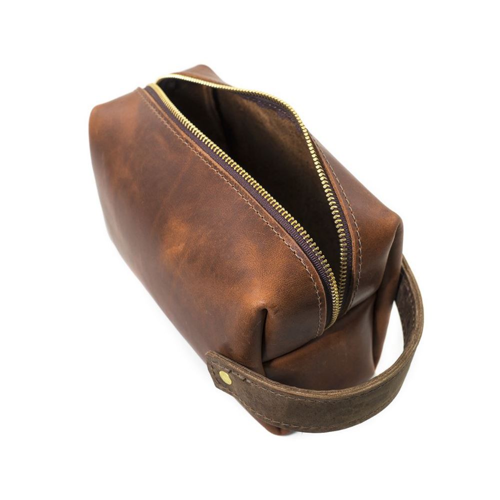 Rustico Highline Three Leather Pouch, Saddle