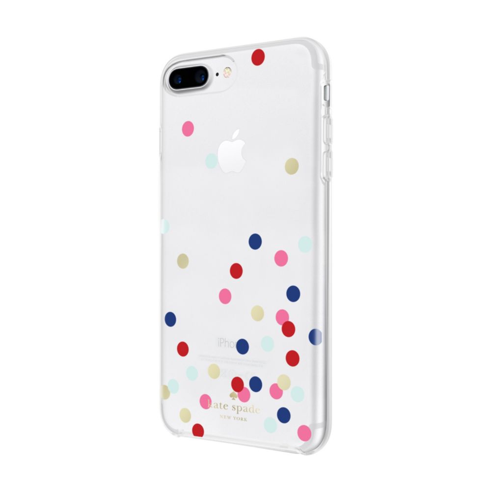 Kate Spade Protective Hardshell Case for iPhone 7 Plus, Multicolor Confetti Dot