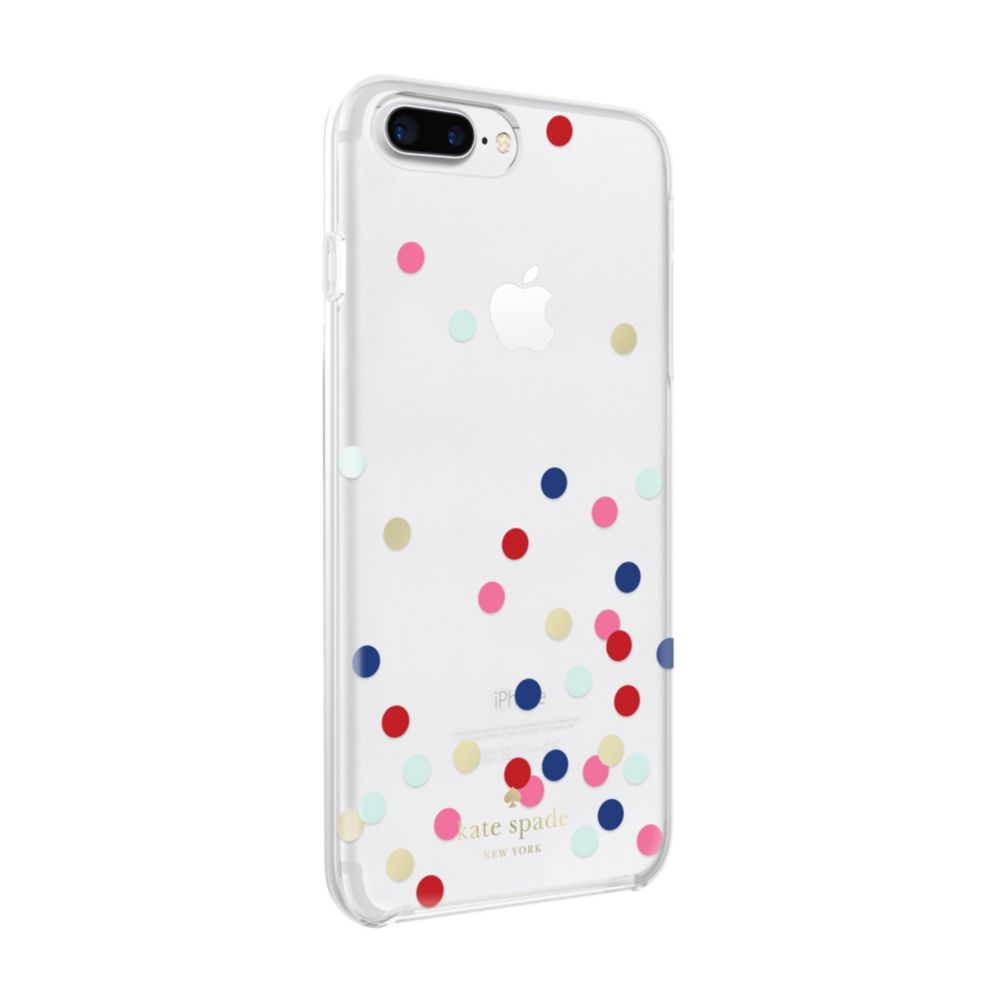 Kate Spade Protective Hardshell Case for iPhone 7 Plus, Multicolor Confetti Dot