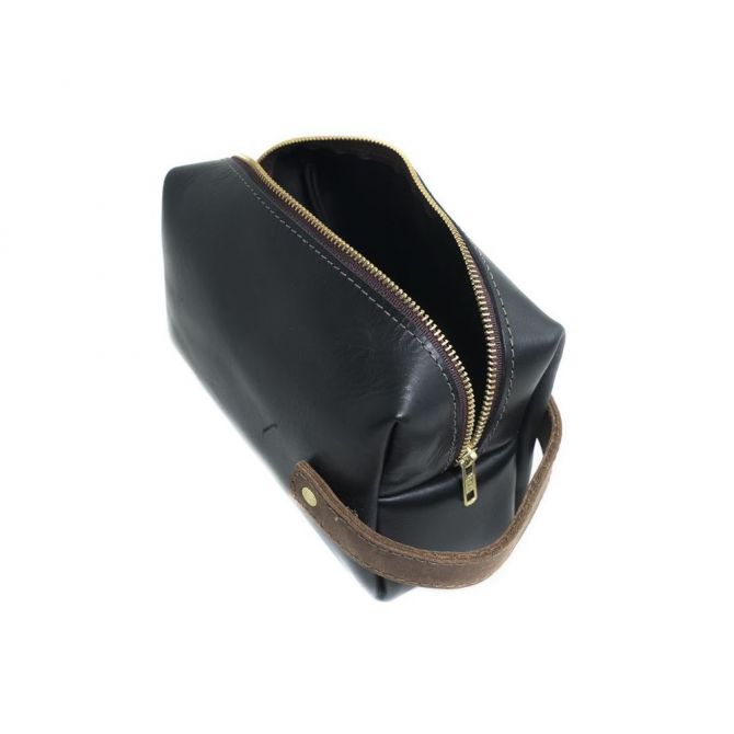 Rustico Highline Three Leather Pouch, Black