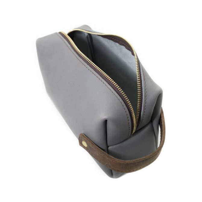 Rustico High Line Three Leather Pouch, Stone