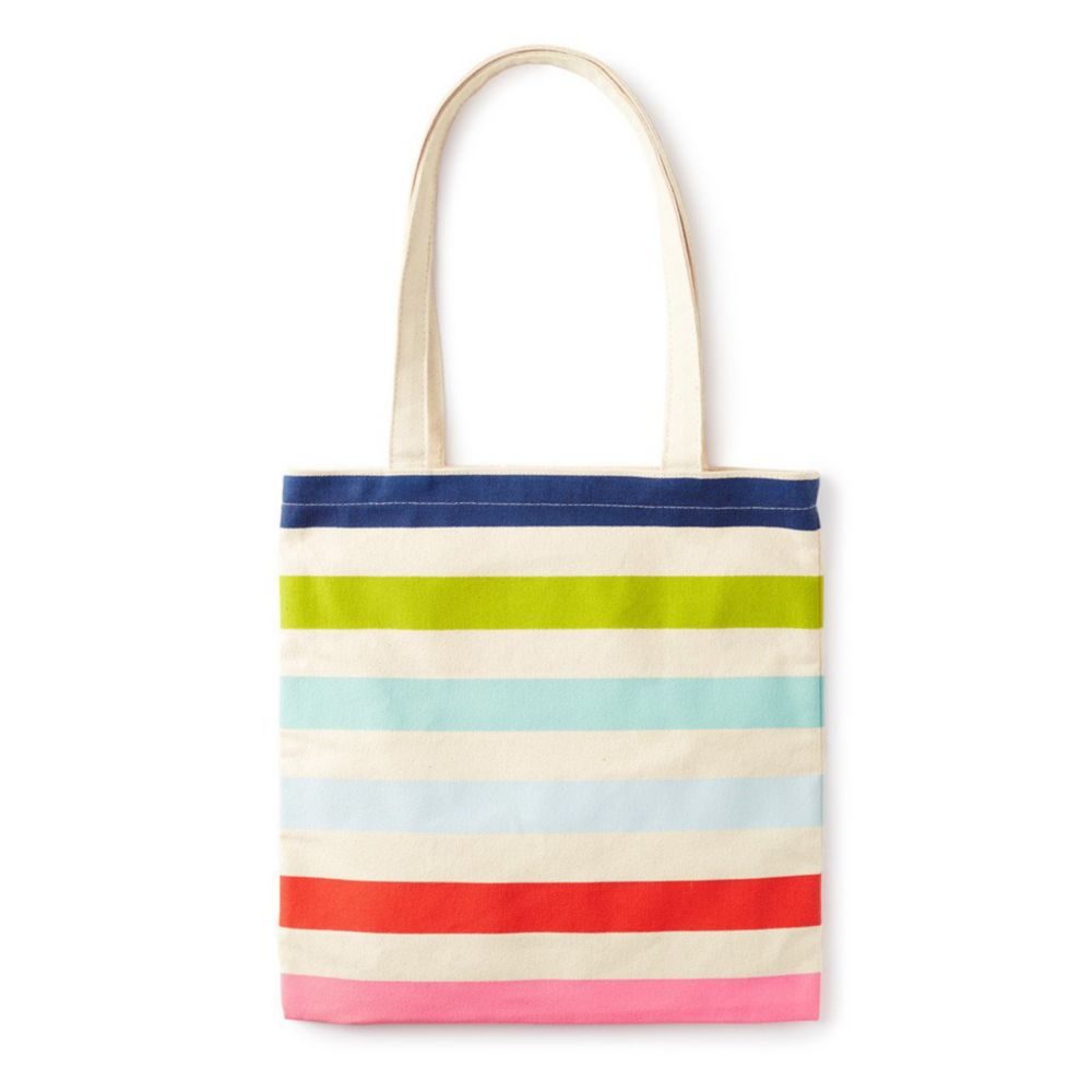 Kate Spade Canvas Book Tote, Candy Stripe Borsheims