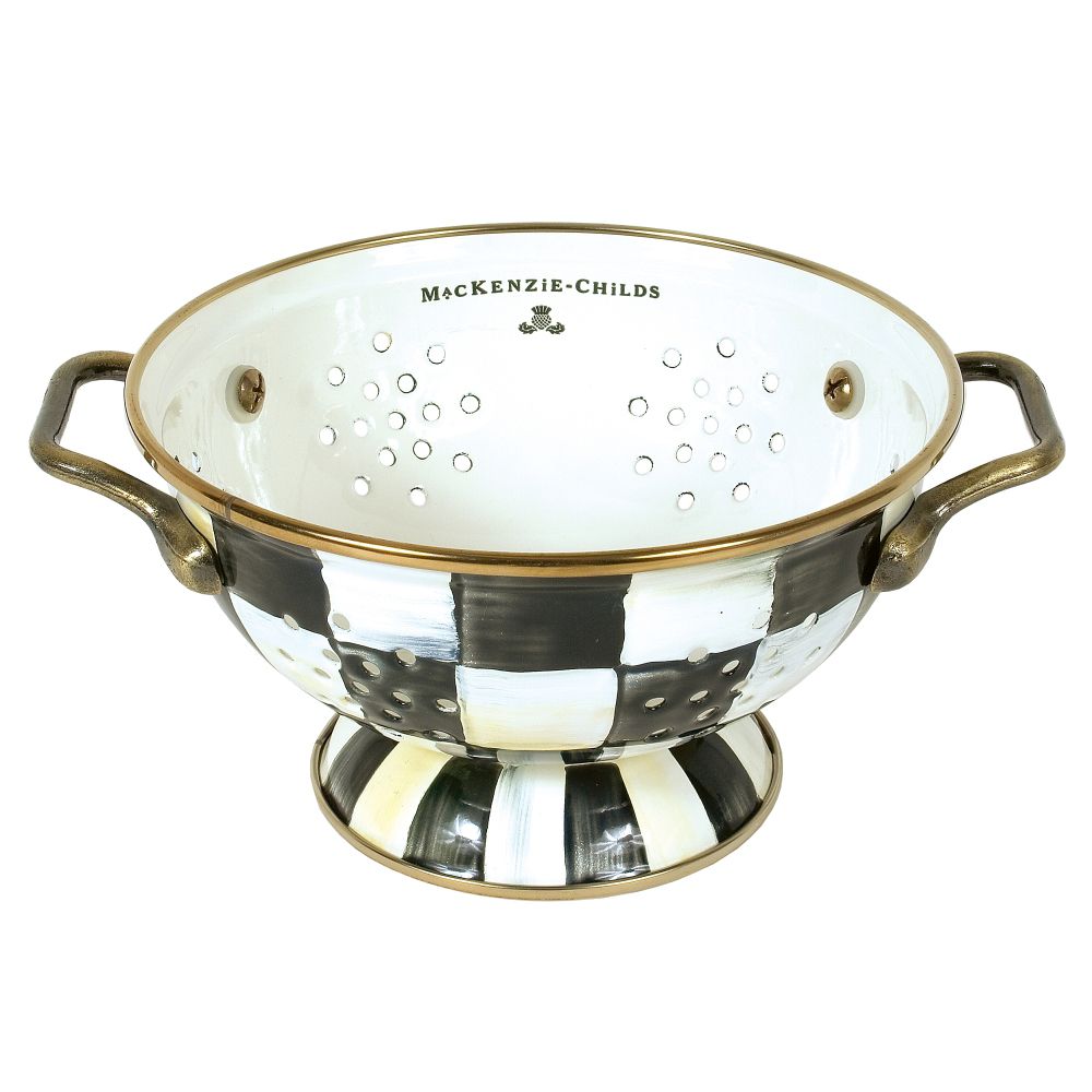 MacKenzie-Childs Courtly Check Colander