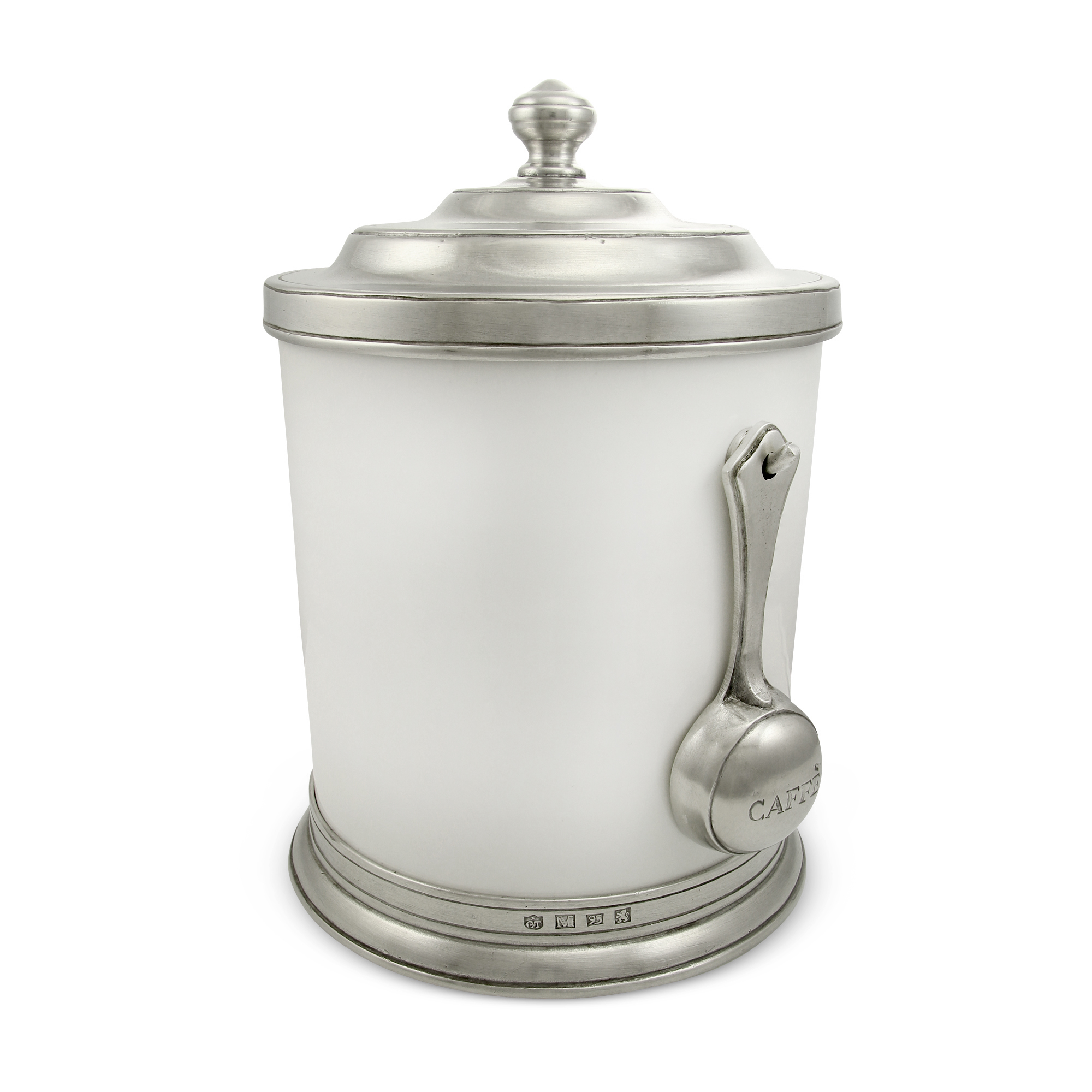 Match Pewter Convivio Classic White Cafe Canister with Scoop