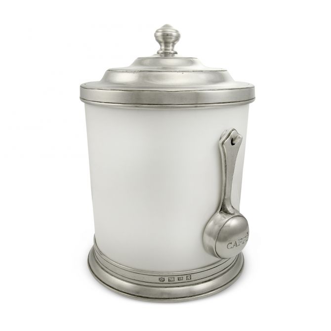 Match Pewter Convivio Classic White Cafe Canister with Scoop