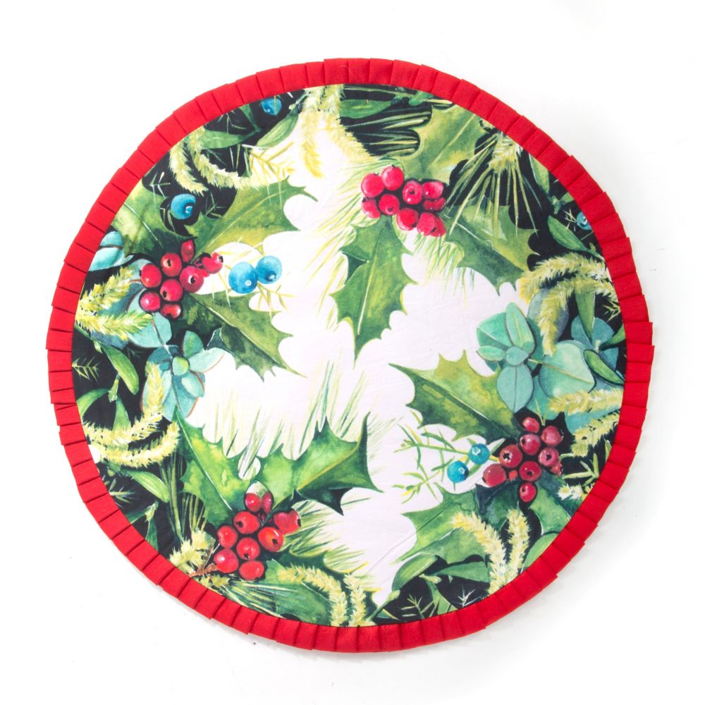 MacKenzieChilds Holly & Berry Placemat Borsheims