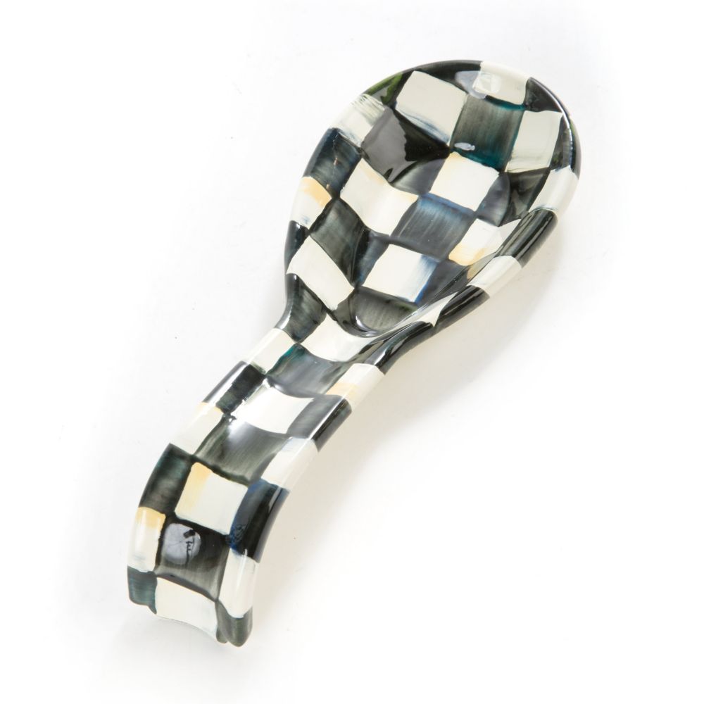 Mackenzie-Childs Courtly Check Enamel Spoon Rest