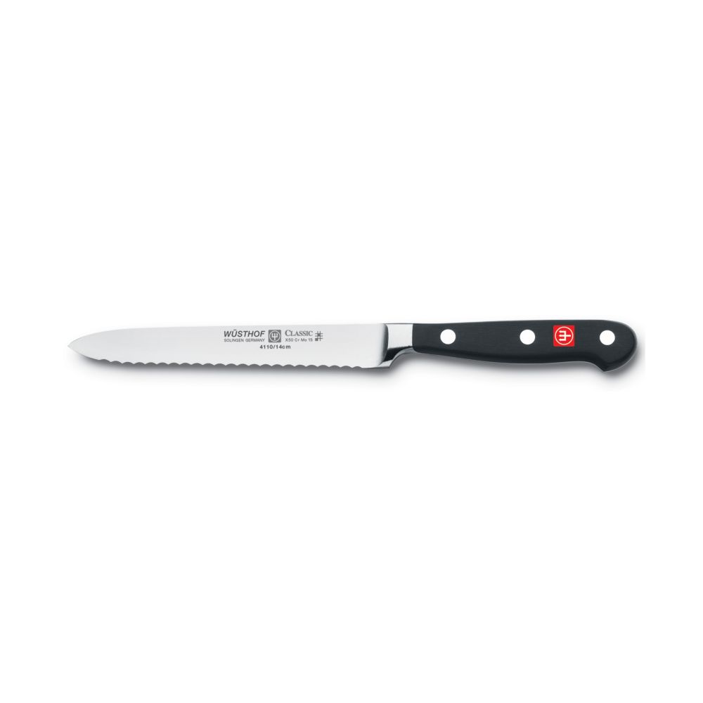 Wusthof Classic Serrated Utility Knife, 5" 41107 Borsheims