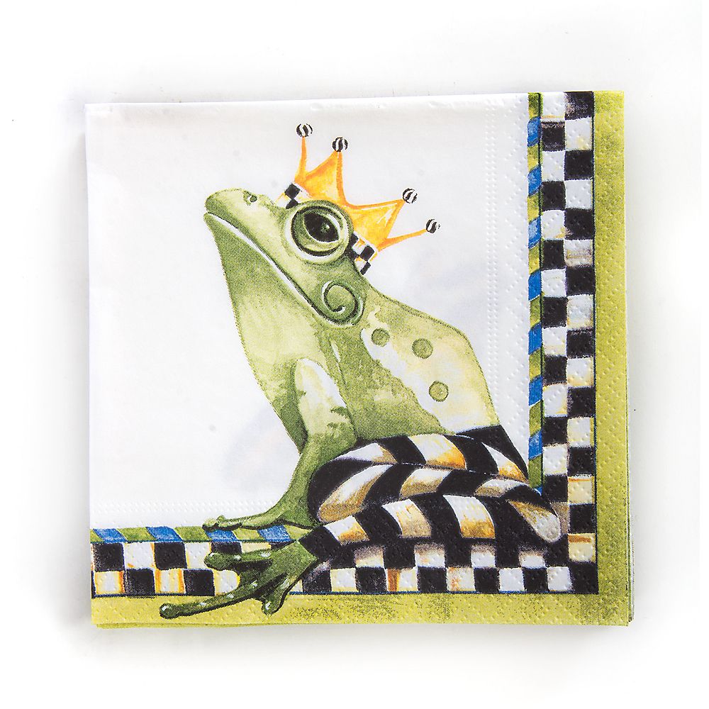 MacKenzieChilds Frog Cocktail Paper Napkins Borsheims