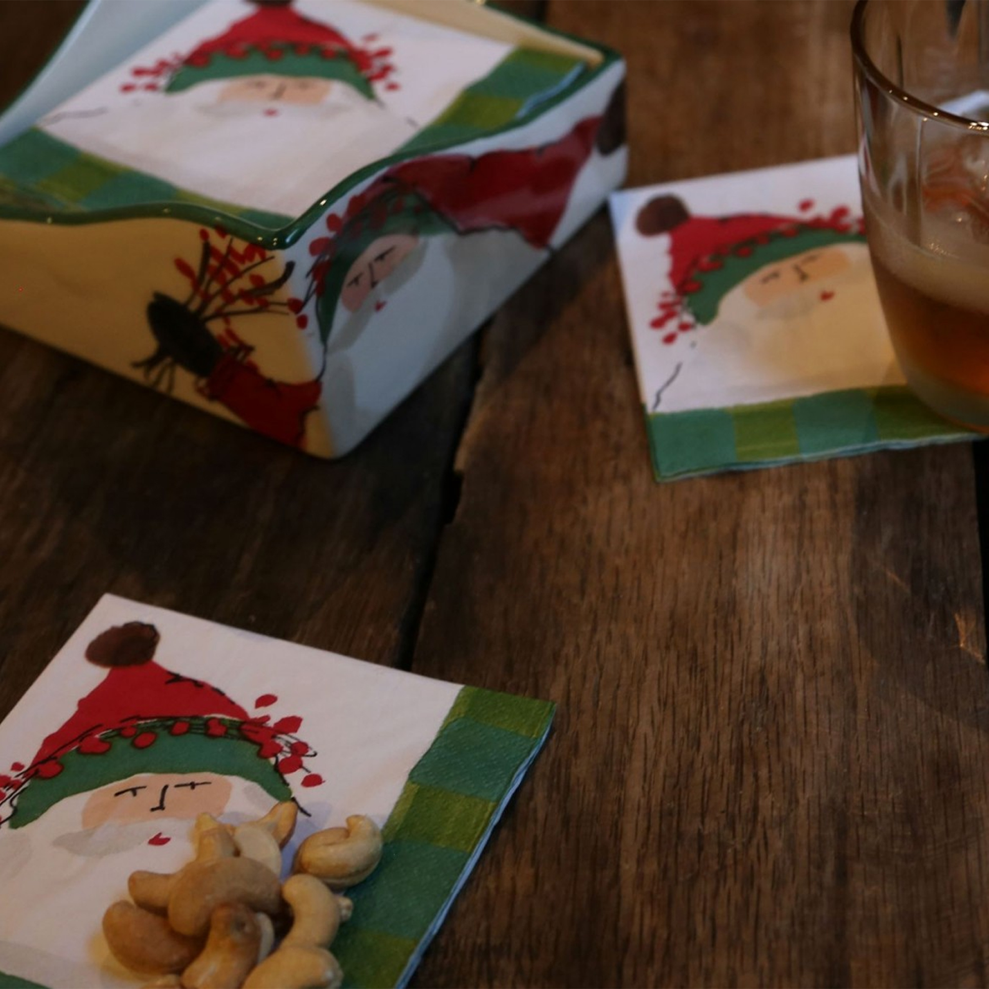 Vietri Old St. Nick Cocktail Napkins