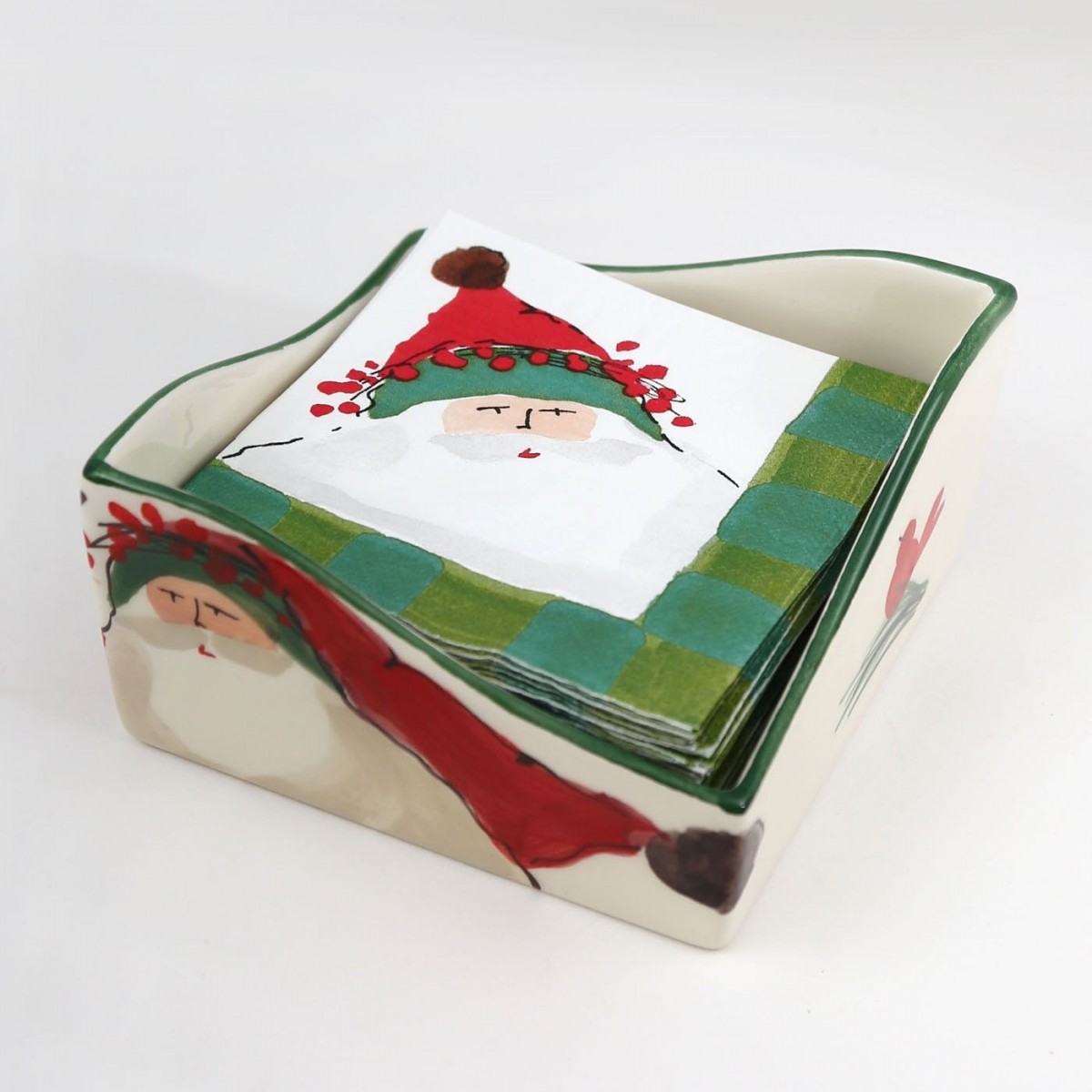 Vietri Old St. Nick Cocktail Napkin Holder