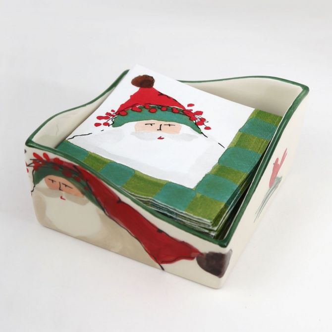 Vietri Old St. Nick Cocktail Napkin Holder