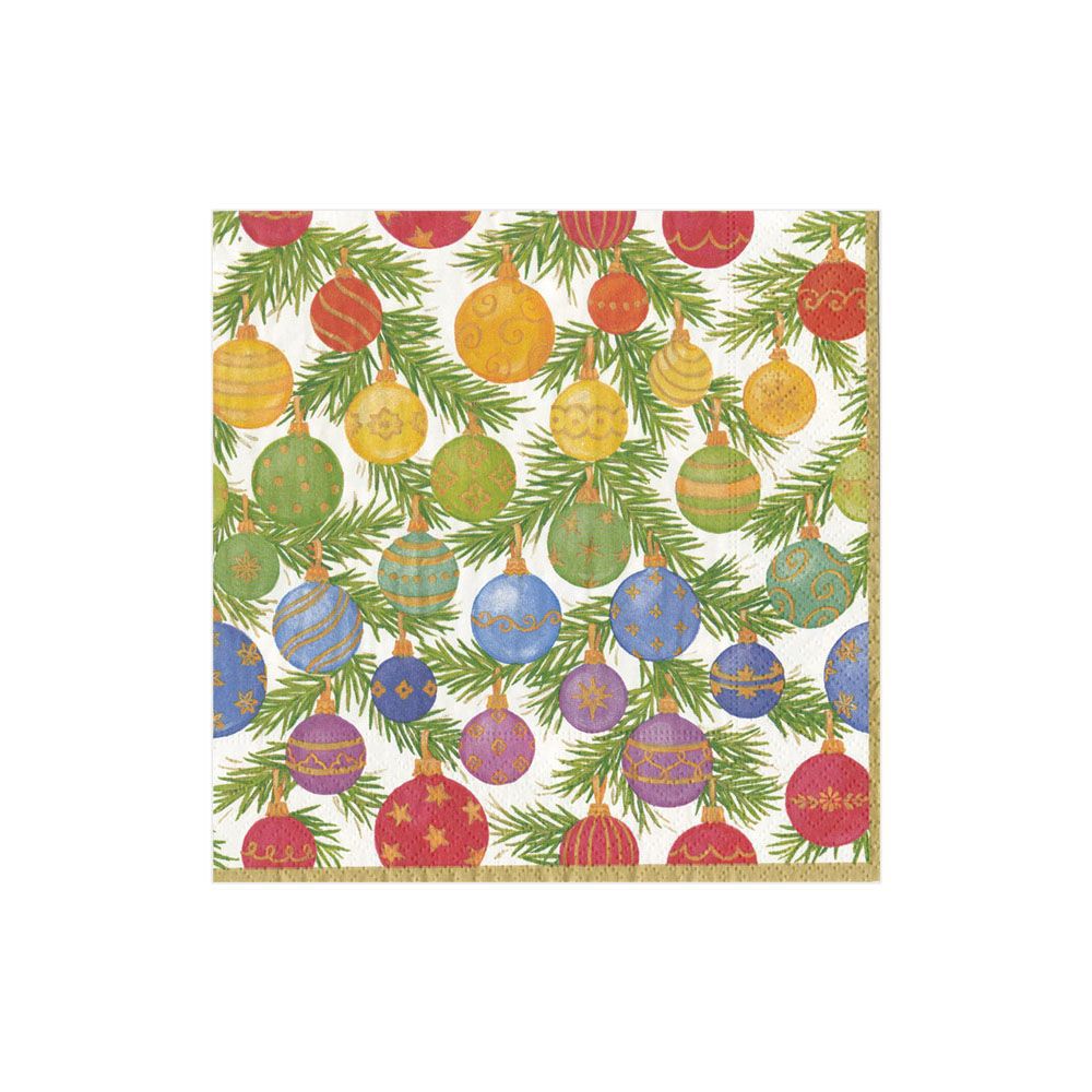 Caspari Ombre Christmas Paper Cocktail Napkins Borsheims