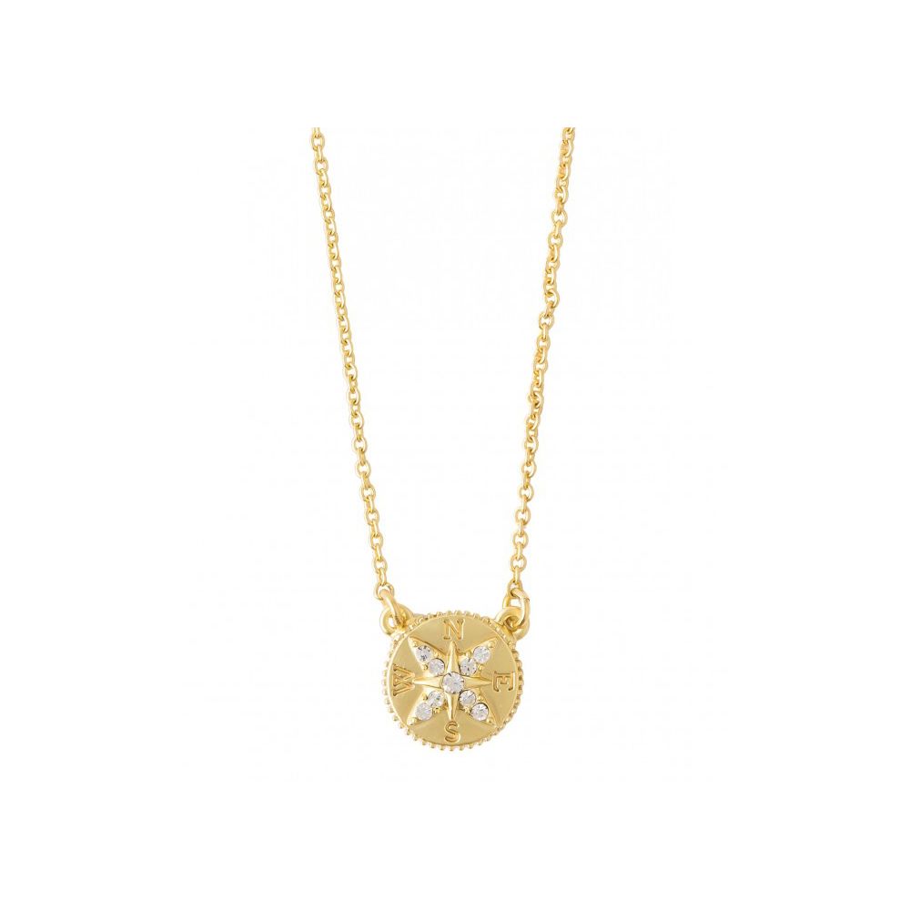 Spartina 449 Sea La Vie Adventure/Compass Necklace, 18