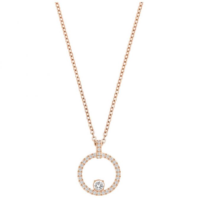 Swarovski Creativity Circle Rose Tone Pendant