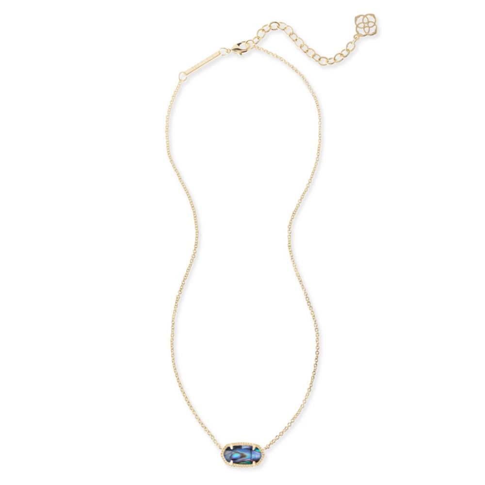Kendra Scott Elisa Gold Tone Abalone Shell Necklace, 15