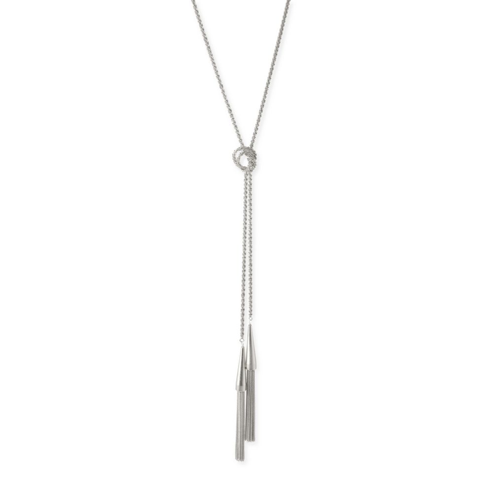 Kendra Scott Phara Rhodium Lariat 