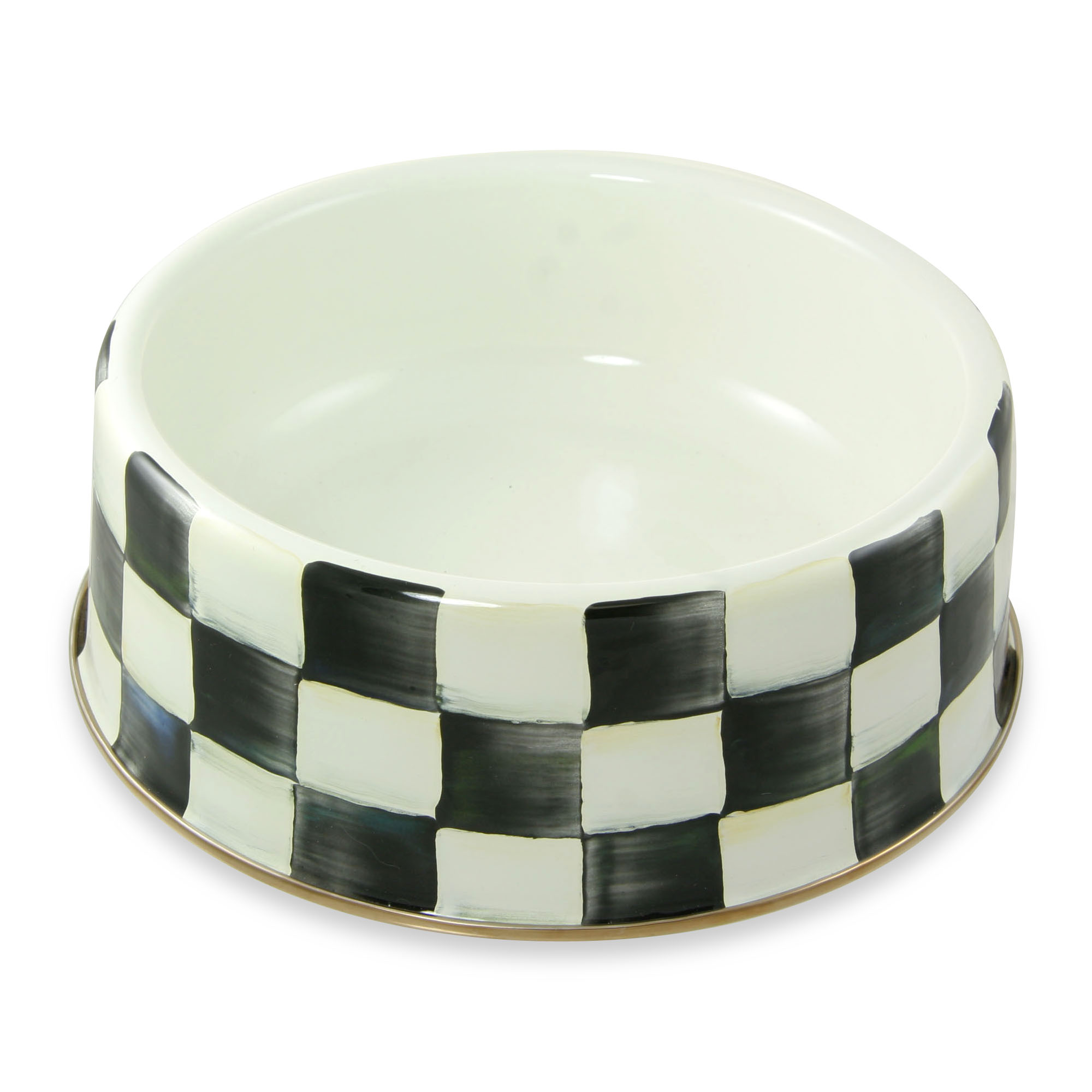 MacKenzie-Childs Courtly Check Pet Dish