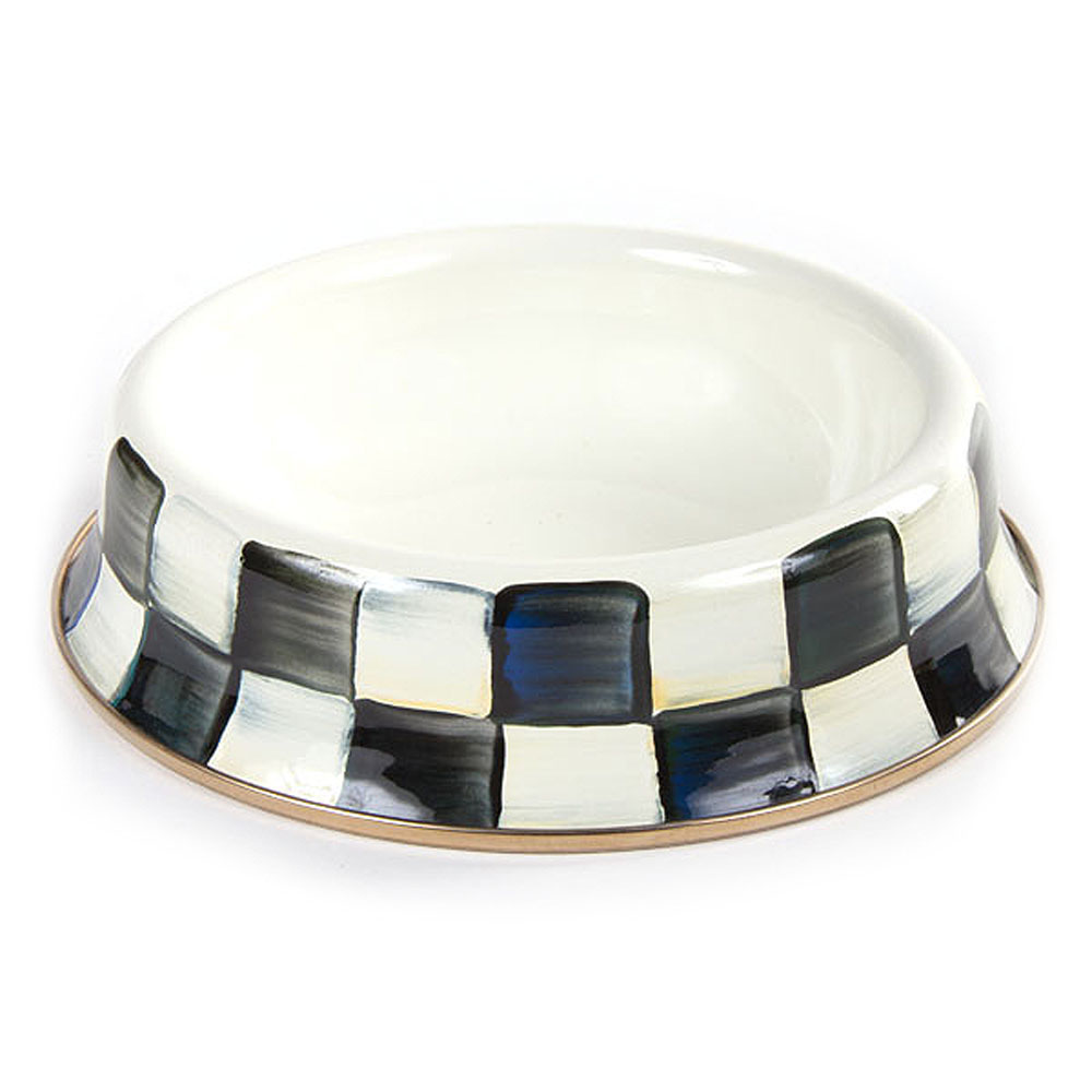 MacKenzie-Childs Courtly Check Cat Dish