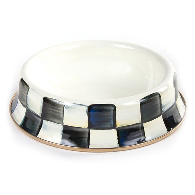 MacKenzie-Childs Courtly Check Cat Dish