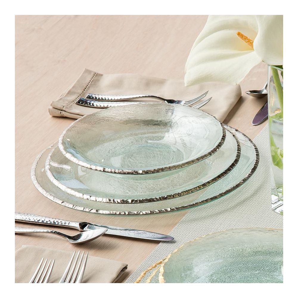 Annieglass Edgey Platinum Charger