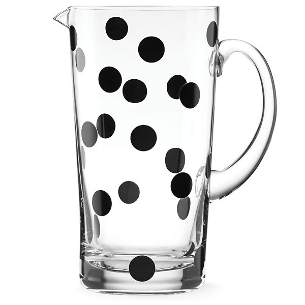 Kate Spade All In Good Taste Glass Deco Dot Pitcher