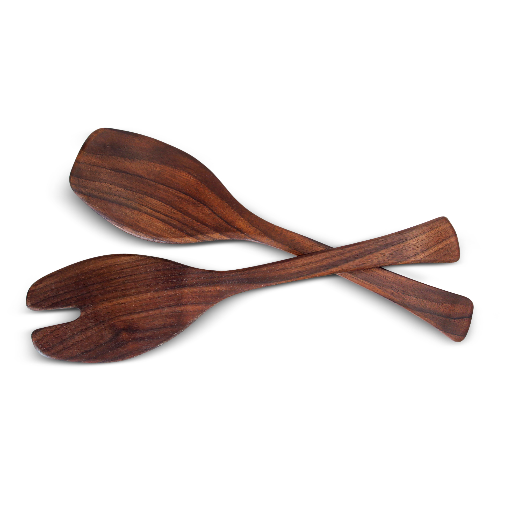 Andrew Pearce Black Walnut Salad Server Set, 13