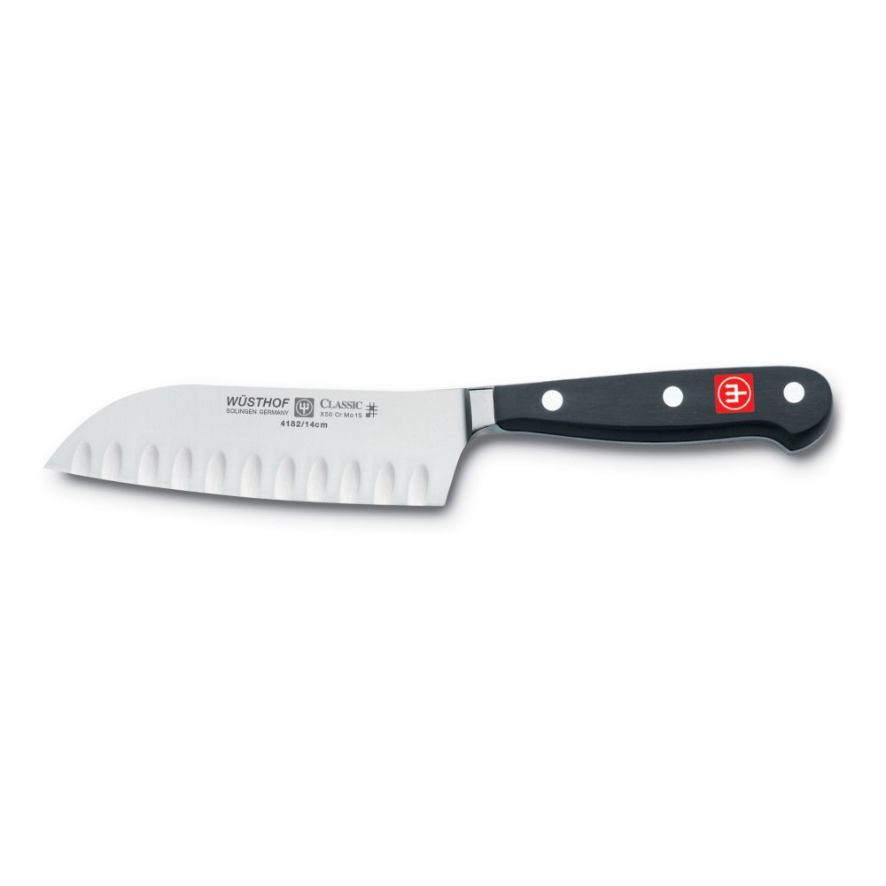 Wusthof Classic Hollow Edge Santoku Knife, 5