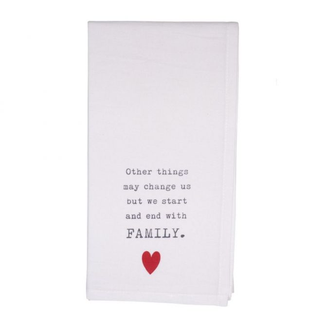 Honestly Goods Things May Change Tea Towel