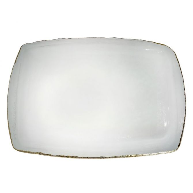 Annieglass Edgey Gold Martini Tray