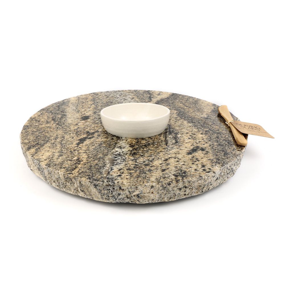 Serving Slab Lazy Susan with Bowl, Medium MLSBA Borsheims