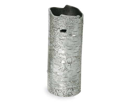 Michael Aram Polished Aluminum Bark Vase